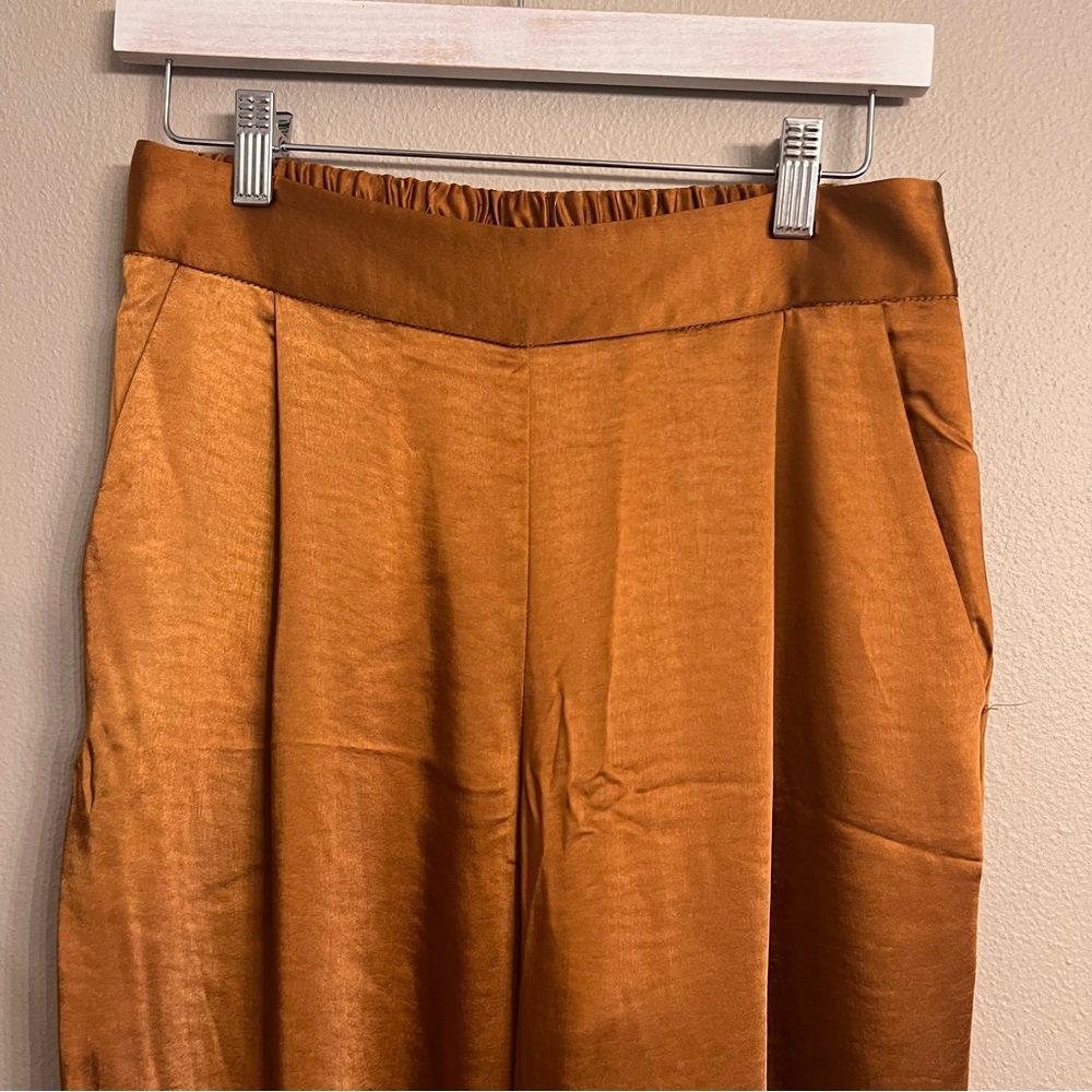 DREW Wide Leg Pants in Copper - Picture 3 of 8